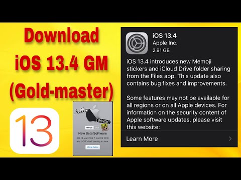 Download iOS 13.4 gm (GoldMaster) beta. How to download  iOS 13.4 GM beta. |HarrowerTeam Tech|