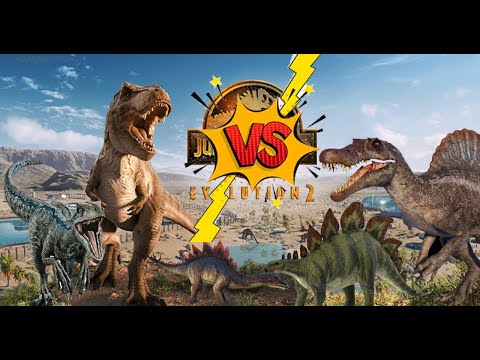 Spinosaurus VS All Dinosaur Battle Royale! T Rex vs I Rex, Spinosaurus, Scorpios Rex Dinosaurs Fight