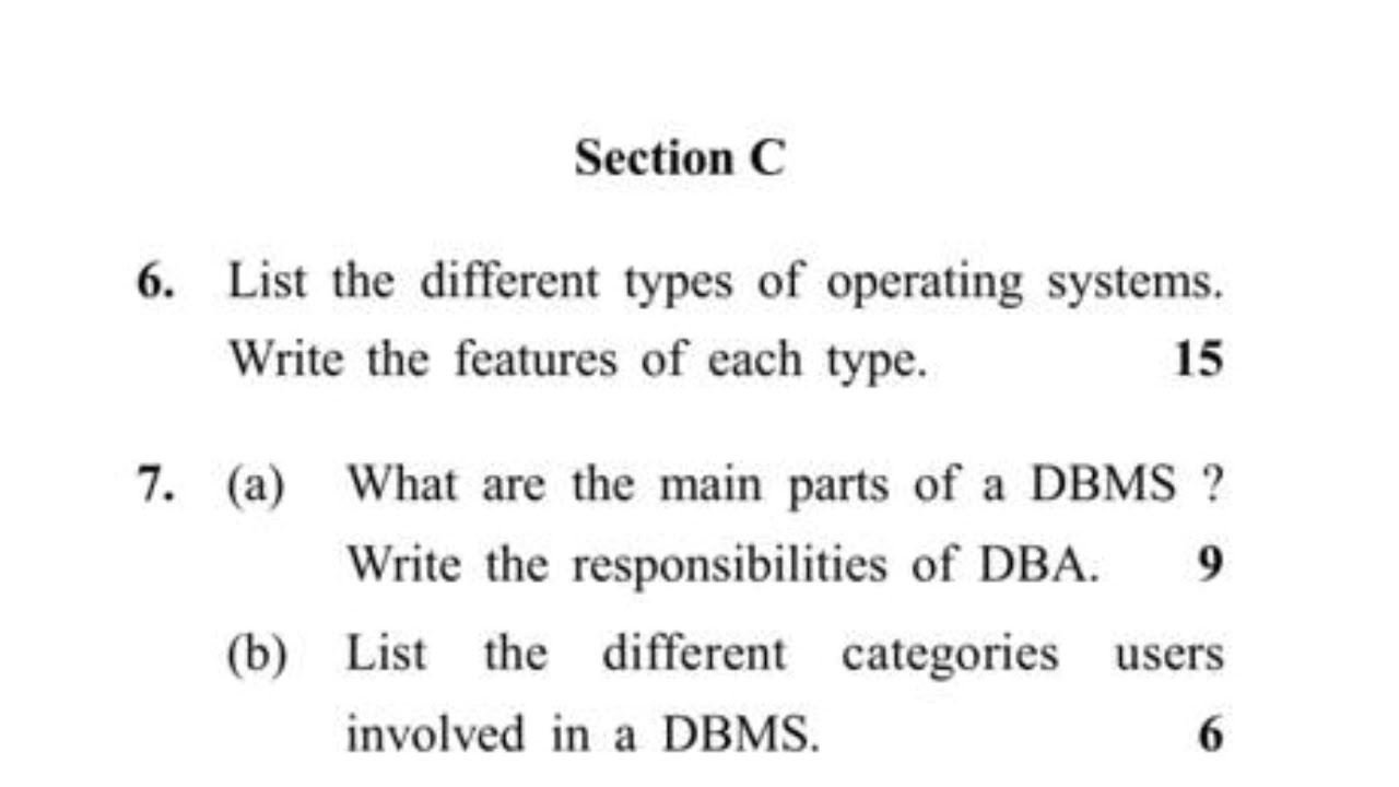 2017 BCA 1st Sem Information Technology Fundamentals Question Paper