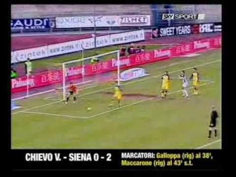 Chievo Siena 0 - 2 del 23 11 2008