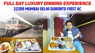 22209 Mumbai Duronto Last run till New Delhi FIRST AC * unlimited veg food Review *