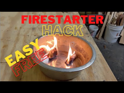 Easy Free DIY Firestarter Hack - Dryer Lint and Vaseline