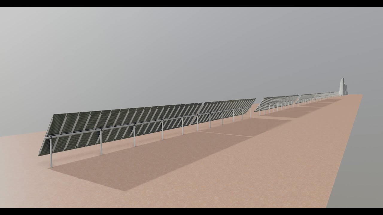Low Poly Double Row Tracker System Pack 3D Model