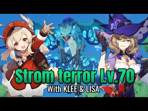 [ Genshin Impact ] Storm terror Lv.70 with Klee & Lisa