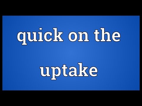 Quick on the uptake Meaning