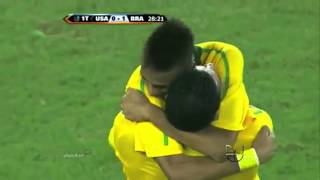 Neymar ● First goal for Brazil ●  ||HD||