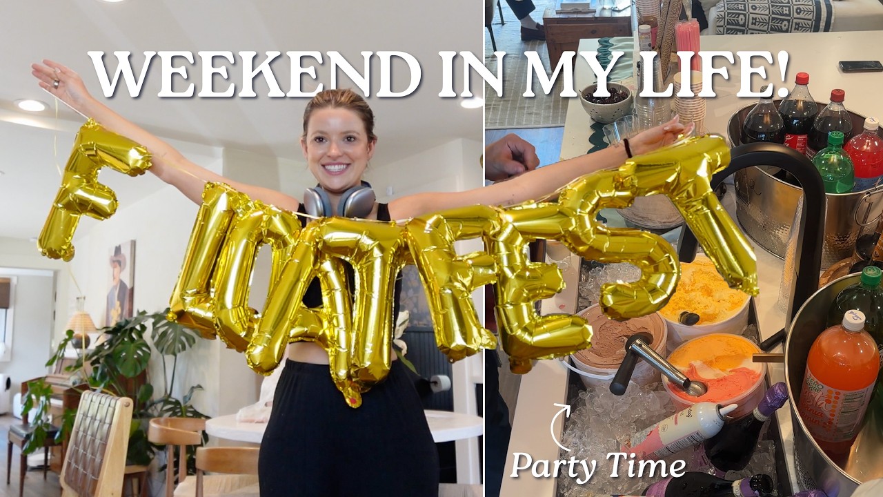 VLOG:  spend a full weekend with me? hosting parties + plotting  surprises ;-)