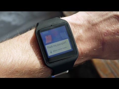 Sony SmartWatch 3 running Android 5.0 lollipop Hands On