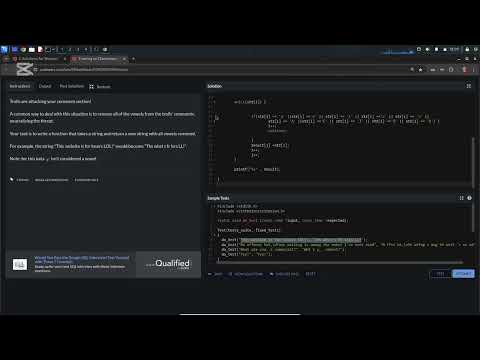 Solving Codewars Problems Using C Language !!!!!