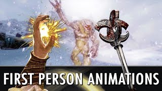 Skyrim Mods: Finally First Person Magic Animations + Enhanced Parrying