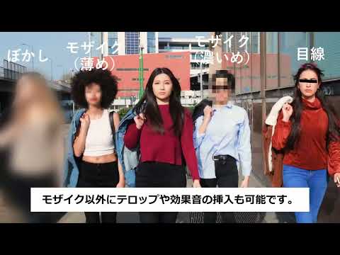 カット・モザイク等動画編集承ります イメージ1