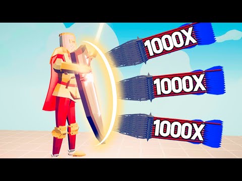 GUARDIAN REFLECT SHIELD vs 1000x OVERPOWERED RANGED UNITS | TABS Totally Accurate Battle Simulator