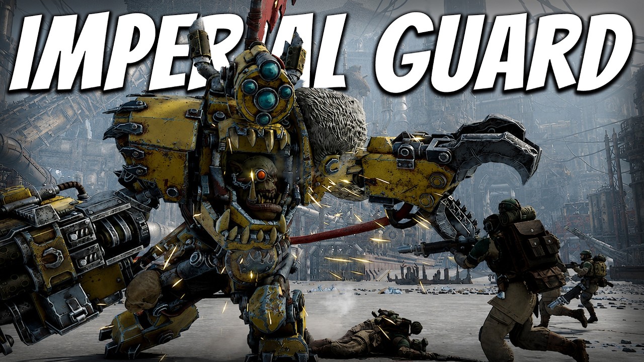 NEW Imperial Guard vs Orks Full Battle Gameplay | Total War: Warhammer 40K