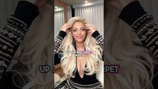 Beyoncé natural hair NOT SO straight at all 🫢