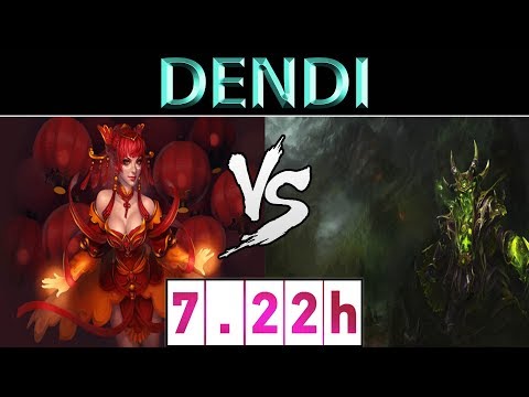 Dendi [Lina[ vs [Pugna] ► EU Ranked ► Dota 2 7.22h