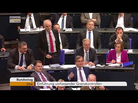 Bundestagsdebatte zur Einführung umfassender Grenzkontrollen vom 13.12.2017