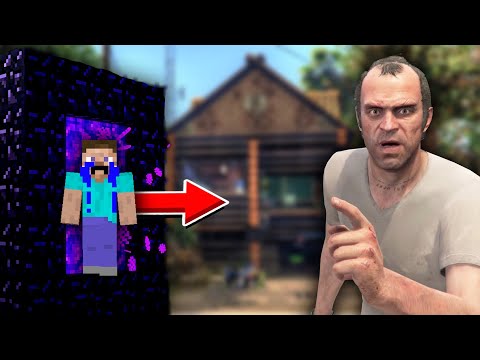 Steve Gave His House To Trevor !! (Minecraft GTA 5 Collab)
