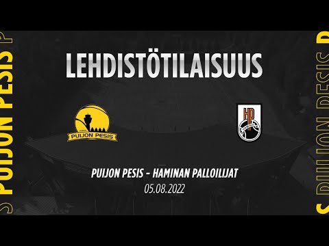 05.08.2022 Lehdistötilaisuus Puijon Pesis - Haminan Palloilijat
