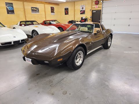 1979 Brown Corvette L82 4spd For Sale Video
