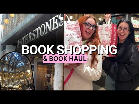 COME BOOK SHOPPING WITH US  📚 | Cozy Bookstore Vlog & HAUL ✨