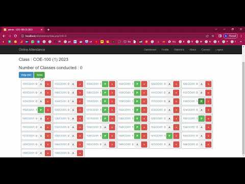 Student Attendance Percentage Tracker in PHP Application Projects