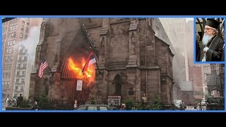 Filmed from the beginning: Serbian Cathedral St. Sava, NYC,  burns down.