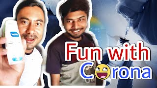 Download lagu fun with Corona |  @FactTechz Protection for corona | Corona 2021 - iR Entertainment mp3