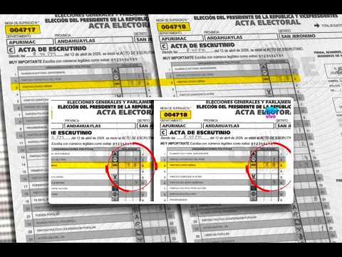 Elecciones 2026: Aparecen en diferentes localidades actas con la misma votación y miembros de mesa