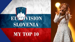 Slovenia in Eurovision - My Top 10 [2000 - 2016]