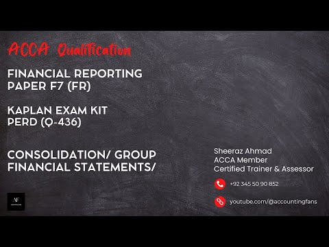 ACCA Paper F7 - Financial Reporting (FR) - Consolidation - Perd - Kaplan Kit Solved