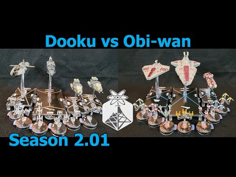 Star Wars Armada "The Slow Approach" Dooku vs Obi-Wan - ION Radio Battle Report