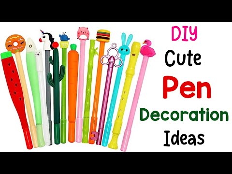 DIY Cute Pencil Toppers With Paper 😍 Pencil Decoration Ideas Easy • Topper Pencil Craft Ideas •Craft
