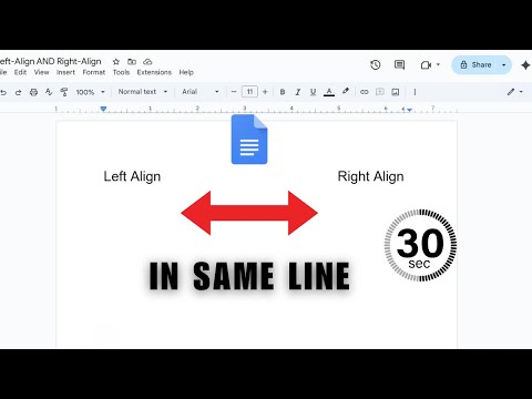 How to Left-Align AND Right-Align on the Same Line in Google Docs 2026