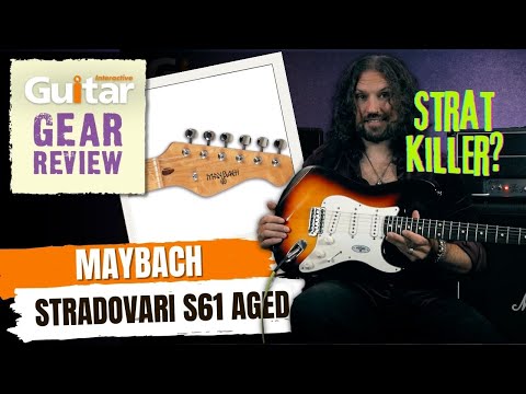 Maybach Stradovari S61 - Black White Guard Aged - | Boutique Reissue Stratocaster Guitar Swamp Ash Body Amber Pickups | CoA OHSC image 12