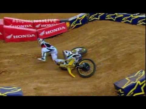 James Stewart Crash 2013 Arlington (Dallas) Timed Practice 2