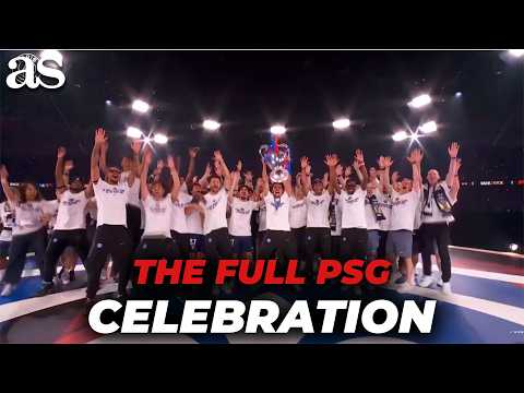 FC PSG Paris Saint Germain Champions League CELEBRATION at Parc des Princes 