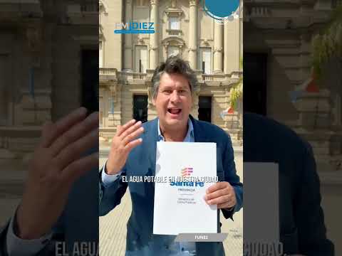 💧Roly Santacroce firmó un convenio histórico que le dará agua potable al oeste de la ciudad