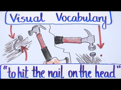 Visual Vocabulary - To Hit the Nail on the Head - English Vocabulary - Speak English Fluently