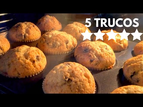 🔴5 TRUCOS EFICACES para Hacer MAGDALENAS con PEPITAS de CHOCOLATE ESPONJOSAS 🧁(MUFFINS)