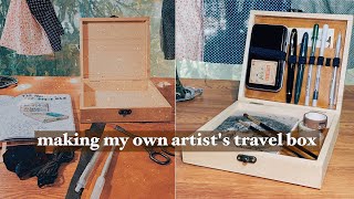 making my own artist's/writer's travel box | easy process