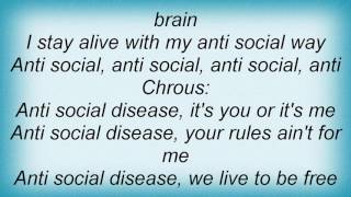 Impellitteri - Anti Social Disease Lyrics