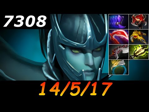 Dota 2 Phantom Assassin 7308 MMR 14/5/17 (Kills/Deaths/Assists) Ranked Full Gameplay