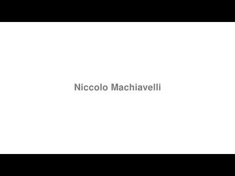 How to Pronounce "Niccolo Machiavelli"