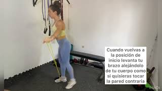 Zancada trasera cruzada con curl