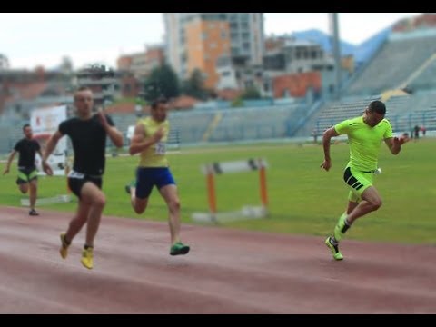 Armando Manoku Champion of Albania in the 200M - 23'33