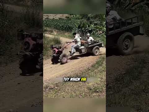 Máy kéo cầm tay lái rất khó kiểm soát #short