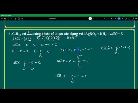 C7H12 tham gia phản ứng thế bạc