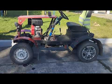 Самодельная Машина от Двигателя мотоблока f186 Дизель