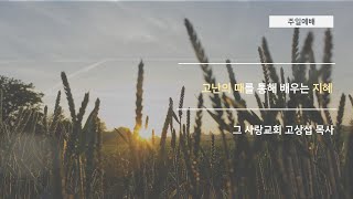 [주일예배] 2020.03.22 고난의 때를 통해 배우는 지혜