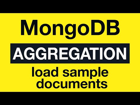 02 Loading sample documents MongoDB Aggregation Tutorial